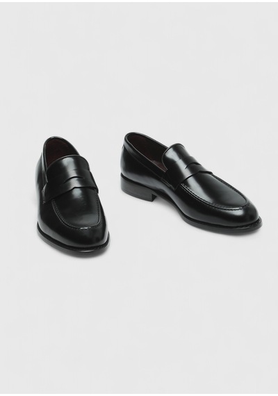 Ramsey Siyah Deri Klasik Loafer