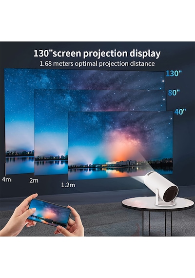 Hy300 Taşınabilir Lcd Projektör Akıllı Android 11.0 Ev Sineması 2.4g/5g Çift Bantlı Medya Oynatıcı 180 Projeksiyon Cihazı 57727048