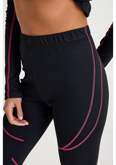 Scorp Thermo-fit Extreme Kadın Termal İçlik Alt Kayak İçliği Siyah Siyah