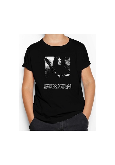 Zepplin Giyim Burzum Anthology Siyah Çocuk Tişört Siyah