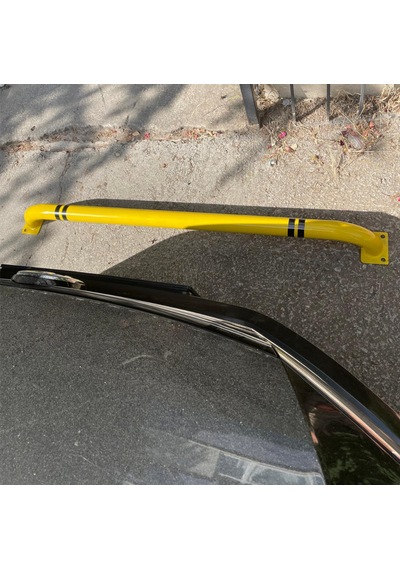Şerit Ayırıcı Bariyer , Oto Park Araç Stoperi, Otopark Demiri Sarı 140 X 60 Mm