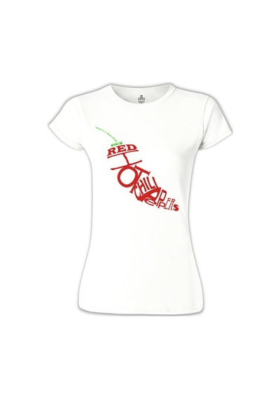 Red Hot Chilli Peppers - The Pepper Beyaz Kadın Tshirt 001