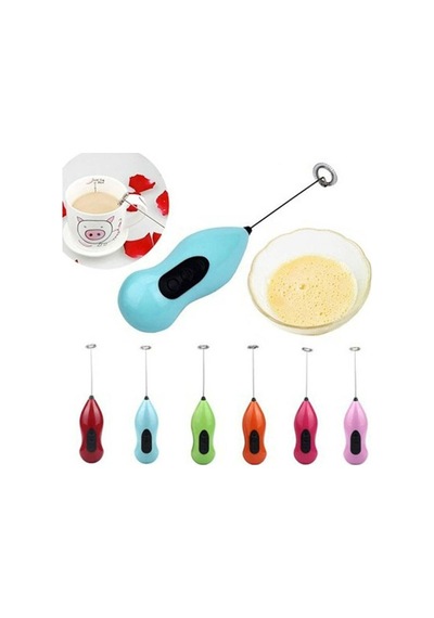 Mini Pilli Portatif Karıştırıcı El Mikseri Köpürtme Makinesi Plastik Diğer