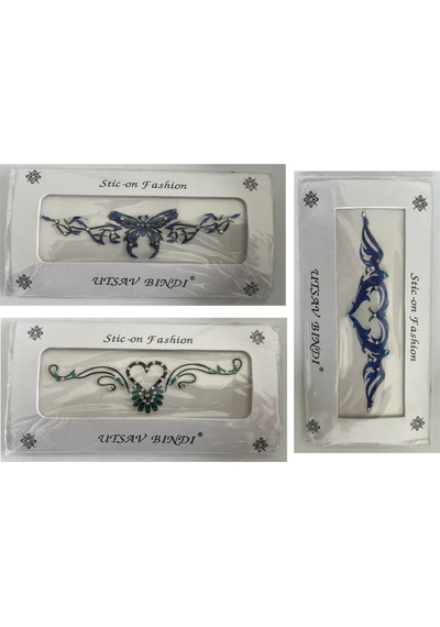 Airbrush Tattoo Taşlı Yapıştırma Dövme 3'lü Set11