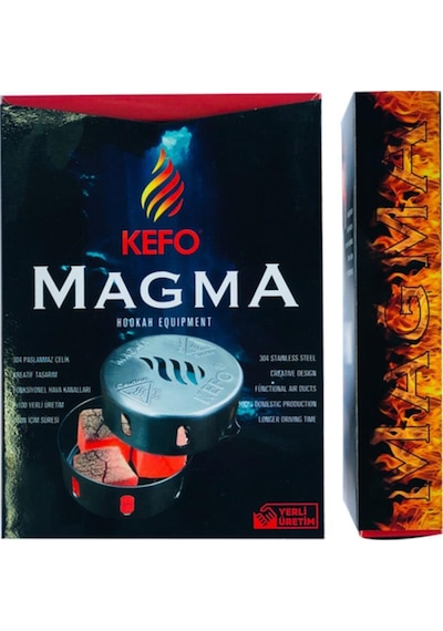 Kefo Gold Kefo Sarı Rock Star Lüle + Kefo Magma Nargile Lotus Közlük Cezve
