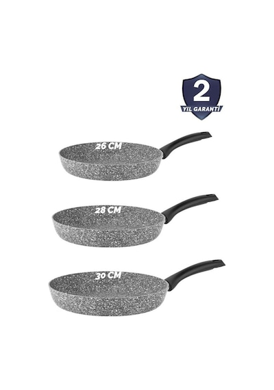 Taç Ultra Granit Tava 26 28 30 Cm - Tac-3406 Tac-3407 Tac-3408