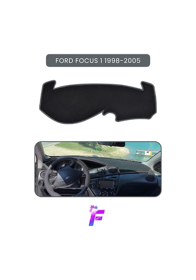 Ford Focus 1 1998-2005 Torpido Örtüsü Güneşten, Isıdan, Çatlamadan Korur Oto Aksesuar Tb74 Gri