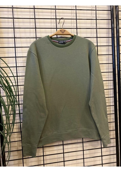 Süperlife Erkek Bisiklet Yaka Regular Fit İnce Sweatshirt Spr 20k30 Haki