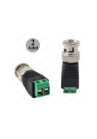 Vidalı Cat 5/6 Koaksiyel Bnc Kablo Konektörü Kamera Video Balun