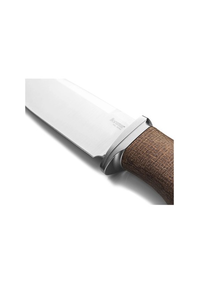 Lionsteel Acha Natural Burlap Mikarta Kamp Bıçak Kahverengi
