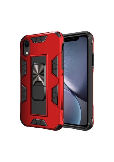 Apple Uyumlu iPhone Xr 6.1 Kılıf Zore Volve Kapak Kırmızı