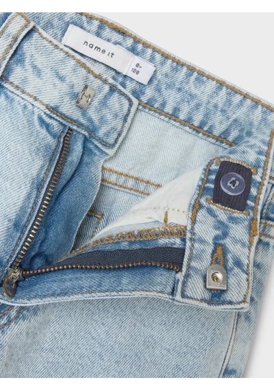 Name It Nkfbella Hw Wide Kız Çocuk Denim Şort 13240207 Mavi