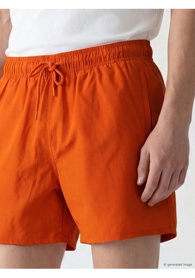 Lcw Swımwear Turuncu En Kısa Boy Erkek Deniz Şortu
