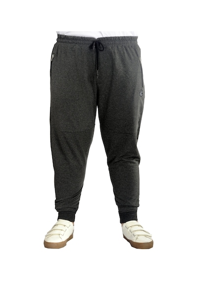 Mode Xl Büyük Beden Eşofman Altı Darpaça Zippered 22501 Antramelanj 001