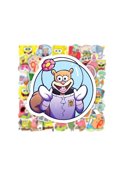 Süngerbob Kareşort Defter Suluk Laptop Notebook Tablet Telefon Kılıf Sticker Seti