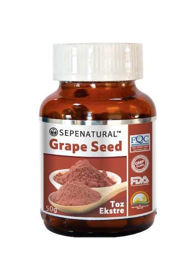 Sepe Natural Grape Seed Extract Üzüm Çekirdeği Eki Toz 50 G