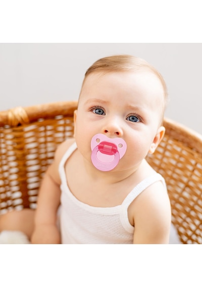 Wee Baby Akide Damaklı Silikon Emzik 6-18 Ay Pembe