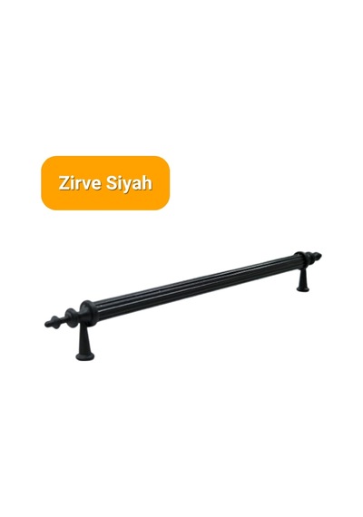 50 Adet Zirve Siyah Metal Mobilya Kulpu 192mm Siyah