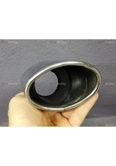 Tek Çıkışlı 105mm Egzoz Ucu Eğik Oval Ağız