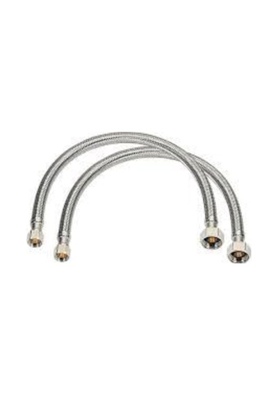 Bystoreby 3/8 Klozet Bağlantı Hortumu Çelik Bağlantı Flex- 2 Adet 100 Cm Newdesing 646268 Tesisat Ma