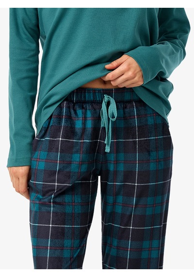 Blackspade Kadın Polar Pijama Takımı 52258 - Yeşil