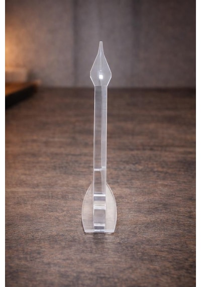 Şeffaf Akrilik Saat Standı Masaüstü Saatlik, Takı Ve Bileklik Standı 12 X 7,5 Cm Siyah