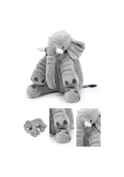 Fil Uyku Arkadaşım Peluş Fil Büyük Boy Gri