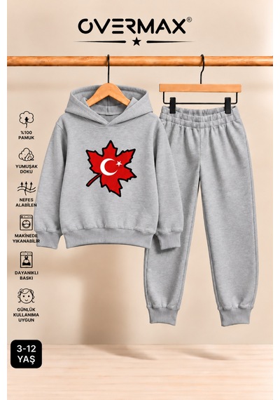 Overmax Türk Bayrağı Baskılı Kapüşonlu Sweatshirt Eşofman Takımı- 3-12 Yaş Gri Üst-gri Alt - 929479938 Gri Üst-gri Alt Overmax Türk Bayrağı Baskılı Kapüşonlu Sweatshirt Eşofman Takımı- 3-12 Yaş Gri Üst-gri Alt - 929479938 Gri Üst-gri Alt