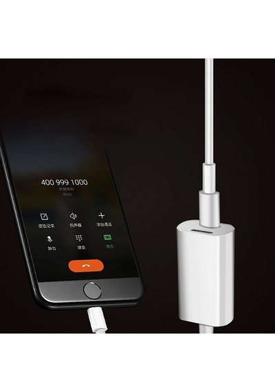 Apple Uyumlu iPhone  11,11Pro Xs-Xr 7-8Lightning Kulaklık +Şarj Usb Adaptörü-Beyaz