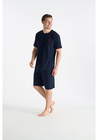 U.S. Polo Assn. Lisanslı Erkek Lacivert Şort Takım 19012