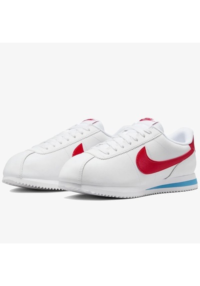 Nike Cortez Womens Leather Sneaker White Hakiki Deri Günlük Spor Ayakkabı Beyaz