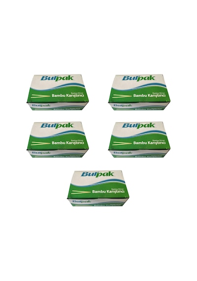 Burpak Tahta Ahşap Bambu Çay Kahve Karıştırıcı Çubuk Kaşık - 11 Cm. - 400 Adetlik 10 Paket