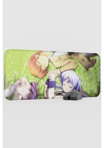 Angel Beat S Anime V5 - 70x30 Xl Gaming Kauçuk Kaymaz Taban Mouse Pad Fare Altlığı