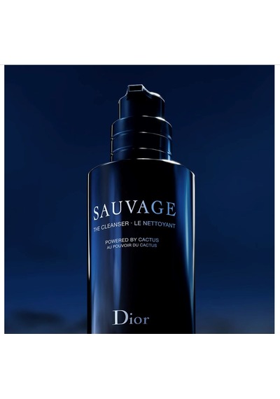 Dior Sauvage The Cleanser - Face Cleanser For Men Black Charcoal And Cactus 125 Ml