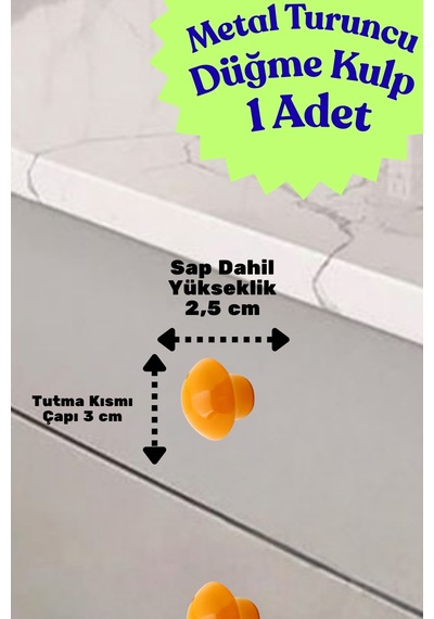 Klc Metal Yuvarlak Turuncu Düğme Kulp Çocuk Odası Mutfak Ve Dolap İçin Modern Çekmece Kulbu Kulpları Turuncu Turuncu