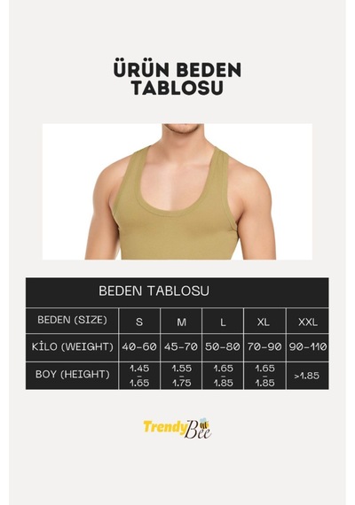Cennetoğlu Erkek Beyaz Pamuklu Penye Atlet Ekonomik 6'lı Paket Beyaz Beyaz