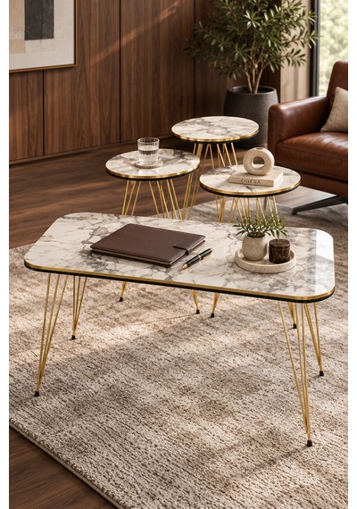 Odera Çift Gold Efes Beyaz Mermer Desenli Elips Orta Sehpa Ve Yuvarlak Zigon Sehpa 4'lü Set Gold Tel Metal Ayaklı Retro Modern Salon Sehpası Diğer Odera Çift Gold Efes Beyaz Mermer Desenli Elips Orta Sehpa Ve Yuvarlak Zigon Sehpa 4'lü Set Gold Tel Metal Ayaklı Retro Modern Salon Sehpası Diğer