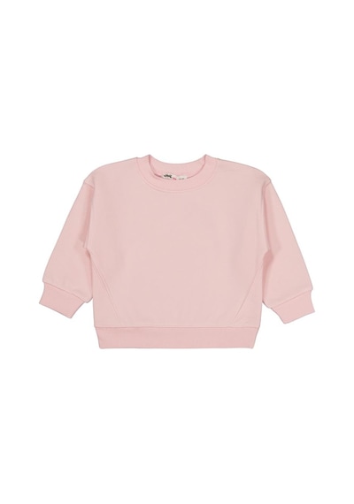 Civil Girls Düz 2-5 Yaş Sweatshirt - Pembe