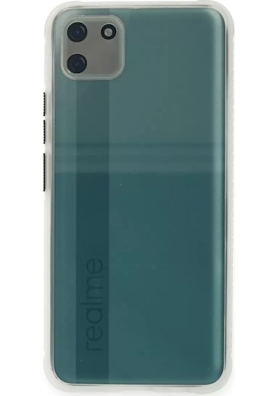 Newface Realme C11 Kılıf Miami Şeffaf Silikon - Şeffaf