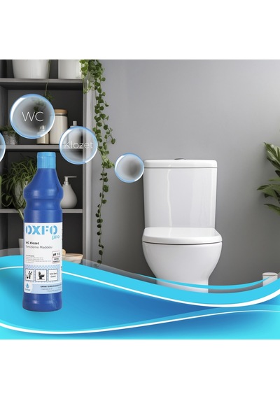 Oxfo Pro Wc Klozet Tuvalet için Profesyonel Temizlik ve Bakım Jeli 3 x 750 ML