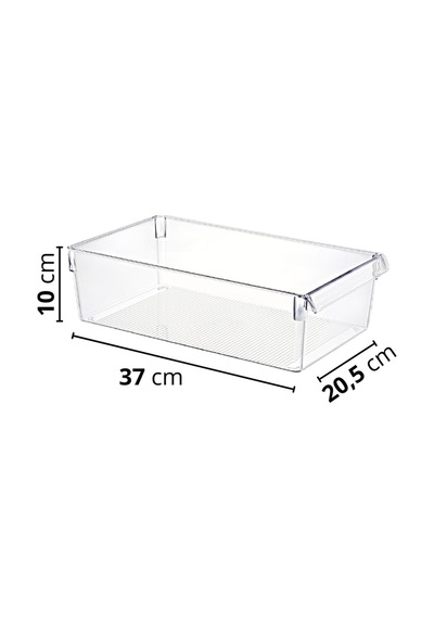 Maxi Tall Clear Buzdolabı & Dolap Içi Düzenleyici Organizer Şeffaf