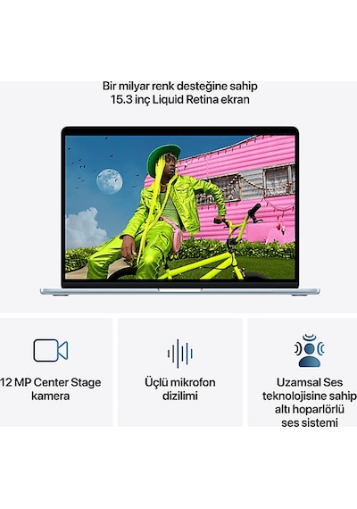 Apple MacBook Air MDVQ4TU/A M5 16 GB 512 GB SSD 15" macOS Dizüstü Bilgisayar