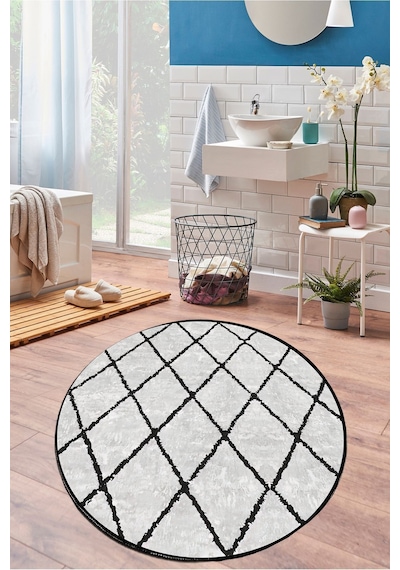 Chilai Home Creix Çap 100x100 Cm Banyo Halısı Djt Renkli