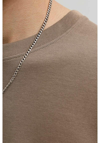 Jack & Jones Jprblaethan Ss Logo Tee Sn Kahverengi