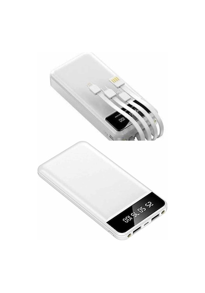 Powerbank Şarj Cihazı 4 Çıkışlı 20.000 Mah Powerbank Kompakt Yüksek Kapasiteli Hızlı Şarj Rekli