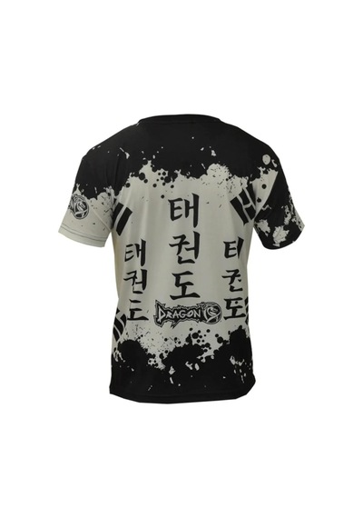 Dragondo Tx8516 Kore Bayraklı Taekwondo Tişörtü Çok Renkli