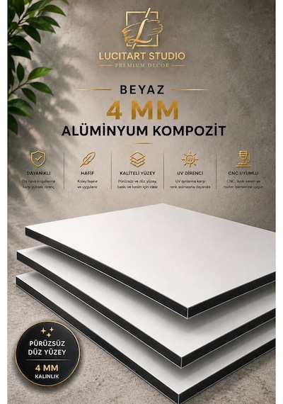 4 Mm Beyaz Alüminyum Kompozit Panel Levha Cnc Ve Lazer Kesime Uygun Uv Baskılık Reklam Tabela Malzemesi Beyaz Beyaz 4 Mm Beyaz Alüminyum Kompozit Panel Levha Cnc Ve Lazer Kesime Uygun Uv Baskılık Reklam Tabela Malzemesi Beyaz Beyaz