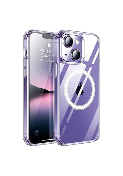 Apple Uyumlu iPhone 14 Plus Kilif 6.7 Seffaf Magsafe Kamera Korumali 556386498