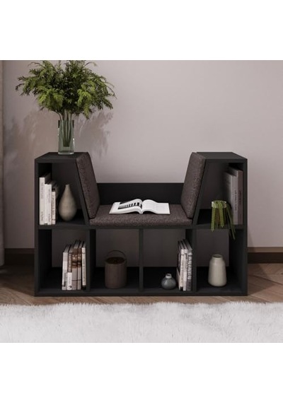 Minderli Kitaplık - Oturma Alanlı 103 Cm Minimalist Tasarım Genel Minderli Kitaplık - Oturma Alanlı 103 Cm Minimalist Tasarım Genel
