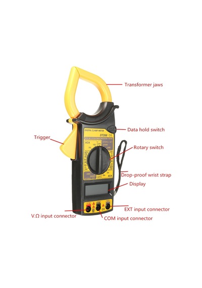 Pens Ampermetre Dt-266 Dijital Ekranlı Dt266 Pensampermetre